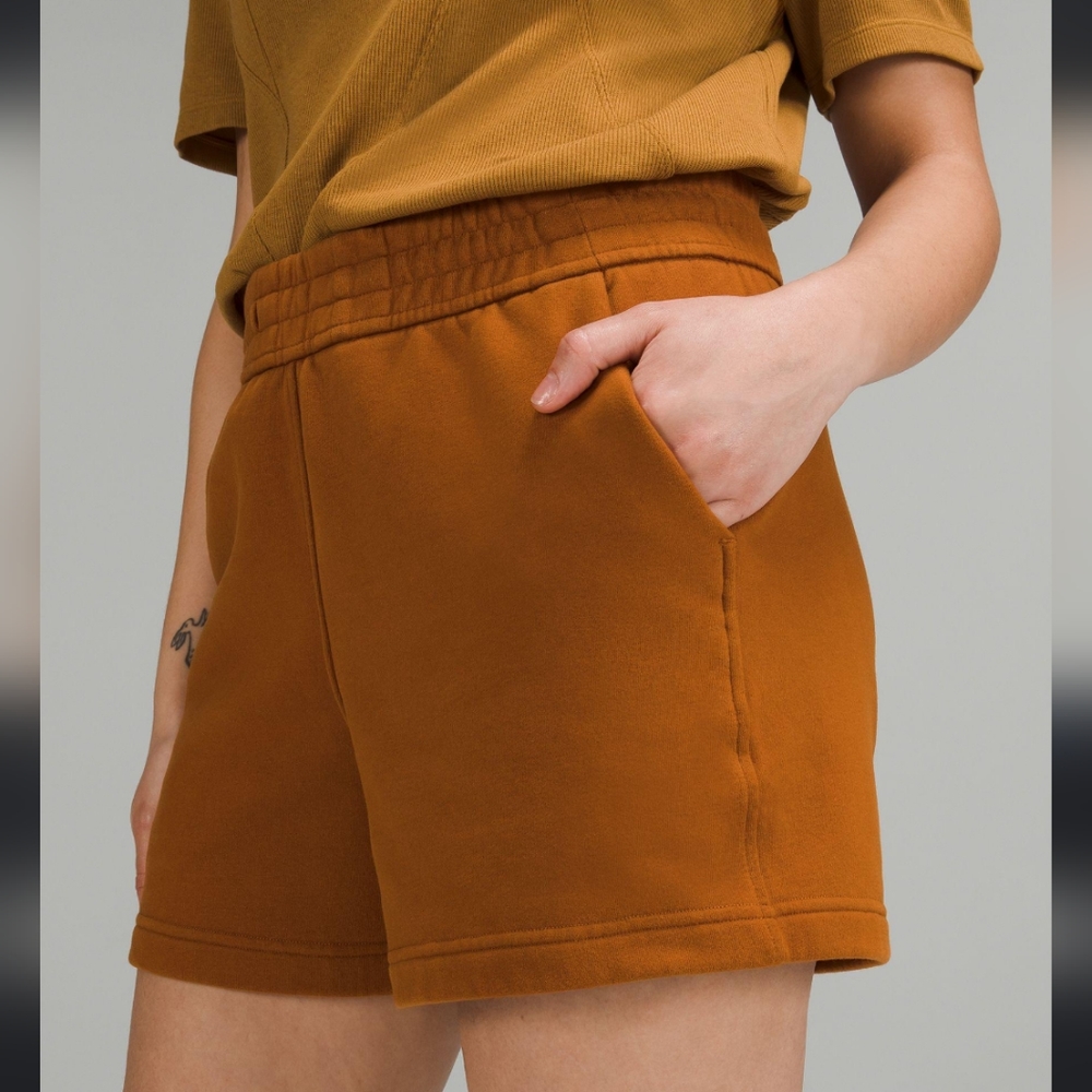 Lululemon butternut brown loungeful short - Picture 2 of 7